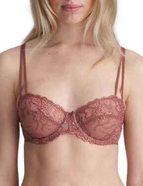 Marie Jo Jane 0101337-RCO Women's Red Copper Embroidered Underwired Push Up  Bra 36E - ShopStyle