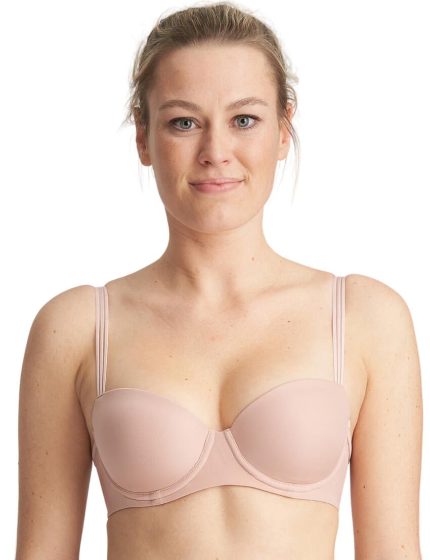 Louie underwired push-up bra - Satin Taupe, Marie Jo