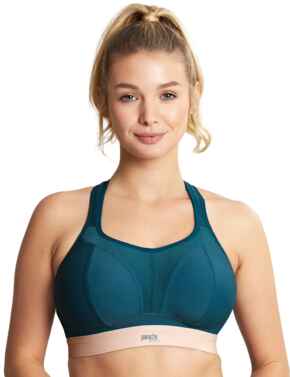 Panache Sports Non-Wired Sports Bra Teal/Pink