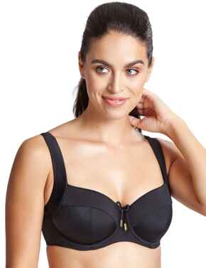Panache Anya Riva Balcony Bikini Top Black
