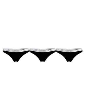 Tommy Hilfiger Recycled Essentials Thong (3PK) Black 