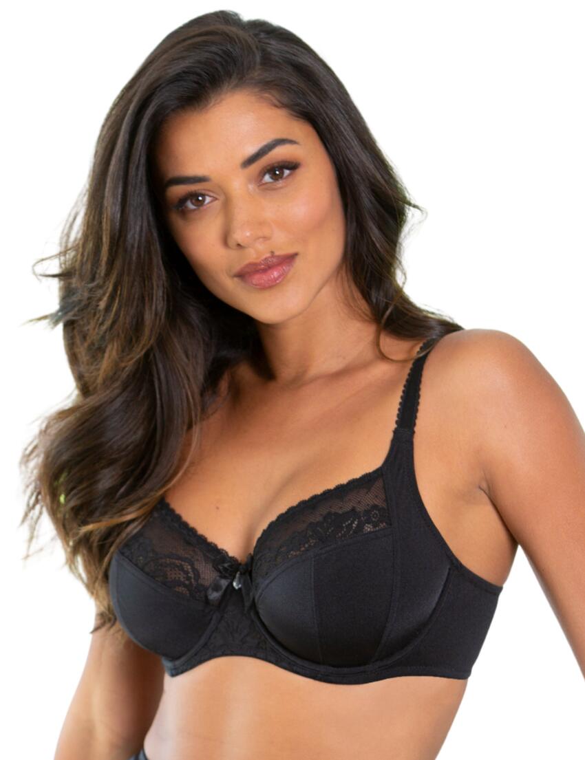 Pour Moi Aura Side Support Underwired Bra Black