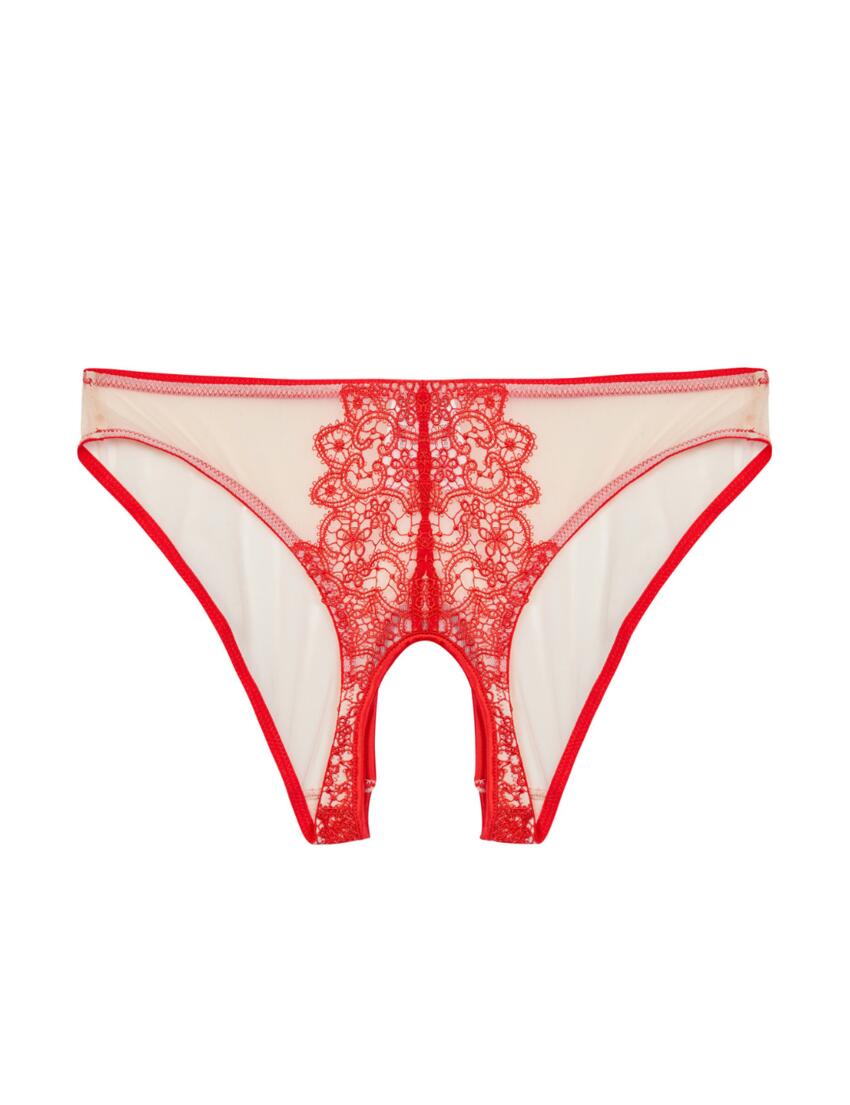 Playful Promises Anaise Ouvert Brief Red