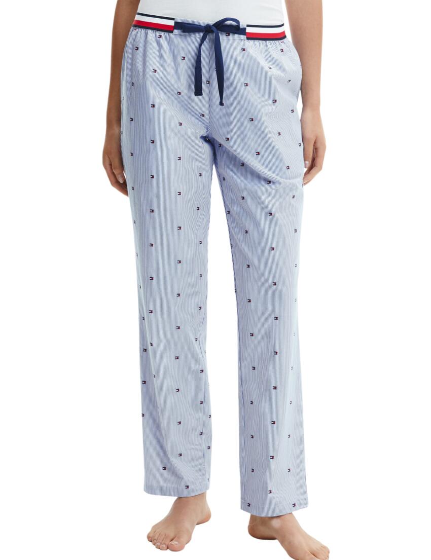 UW0UW02840 Tommy Hilfiger Modern Stripe Woven  Organic Cotton Trousers - UW0UW02840 Ithica Stripes 