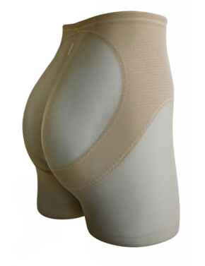 Miraclesuit Sexy Sheer Rear Lifting Boy Short Warm Beige
