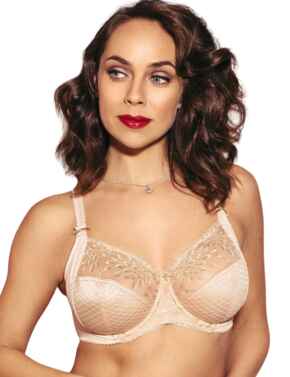 Pour Moi Hepburn Embroidered Side Support Bra Biscuit