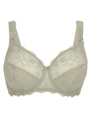 Lingadore Basic Collection Full Coverage Lace Bra Gray Green