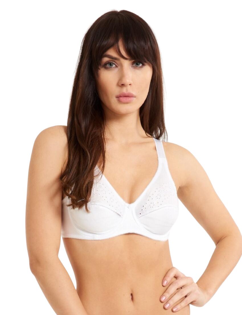 1343 Lingadore Basic Collection Wire Bra With Cotton - 1343 White