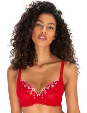 Pour Moi Gigi Full Cup Bra Red/Pink