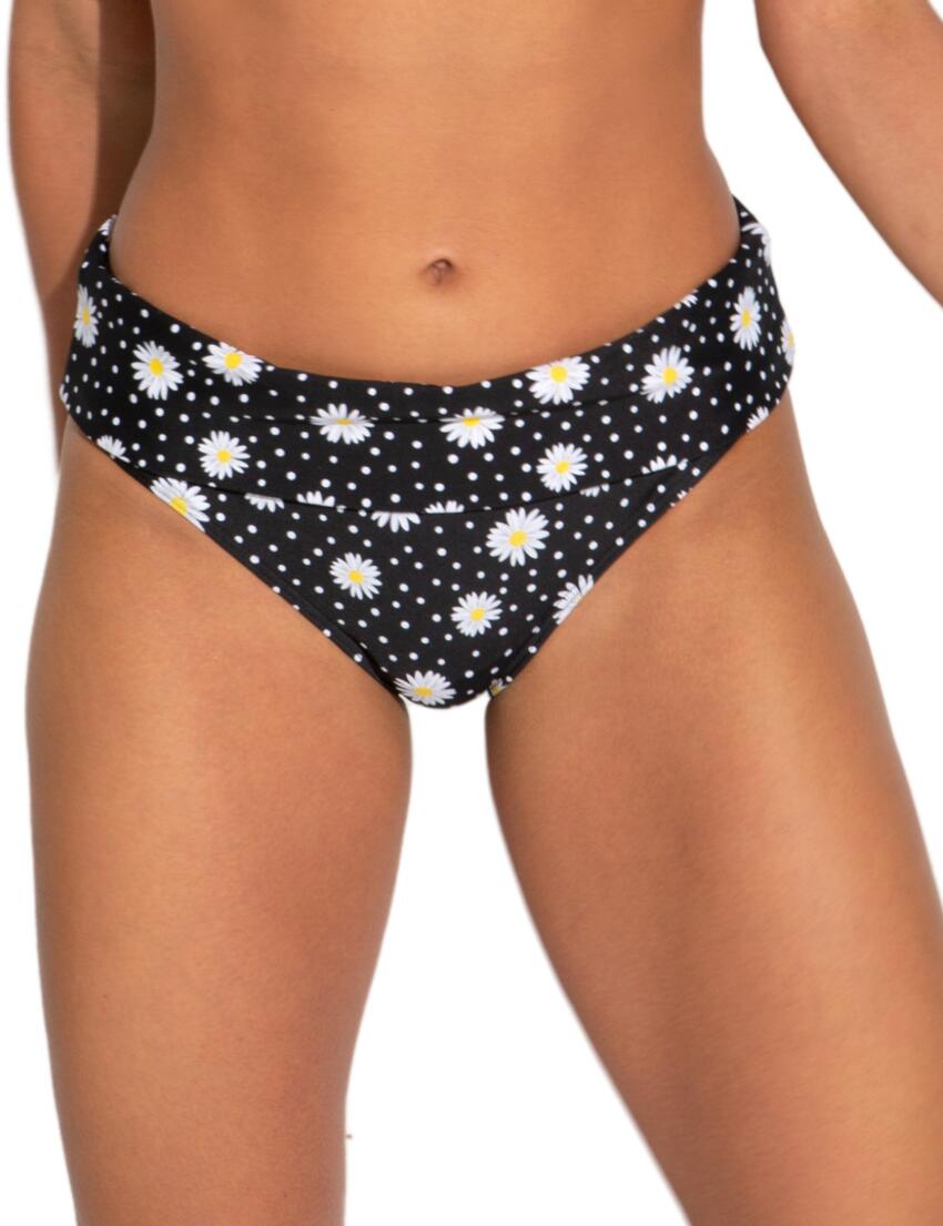 Pour Moi Out of Office Fold-Over Bikini Brief Daisy Spot