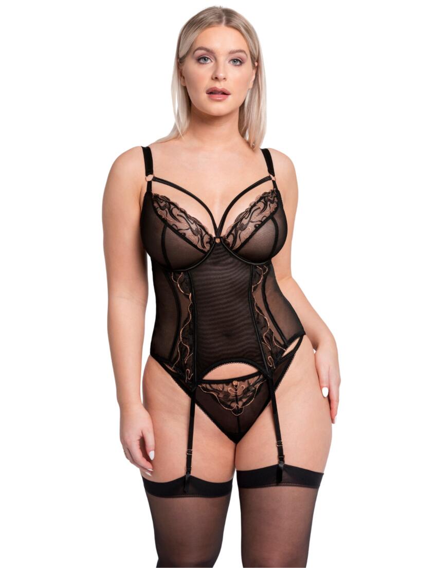 Scantilly By Curvy Kate Fascinate Plunge Basque Belle Lingerie