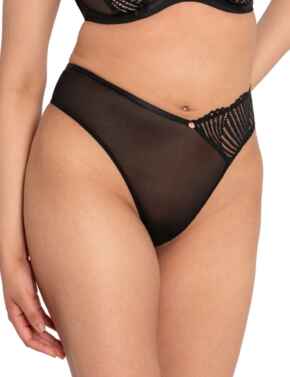 Scantilly by Curvy Kate Authority Thong Black