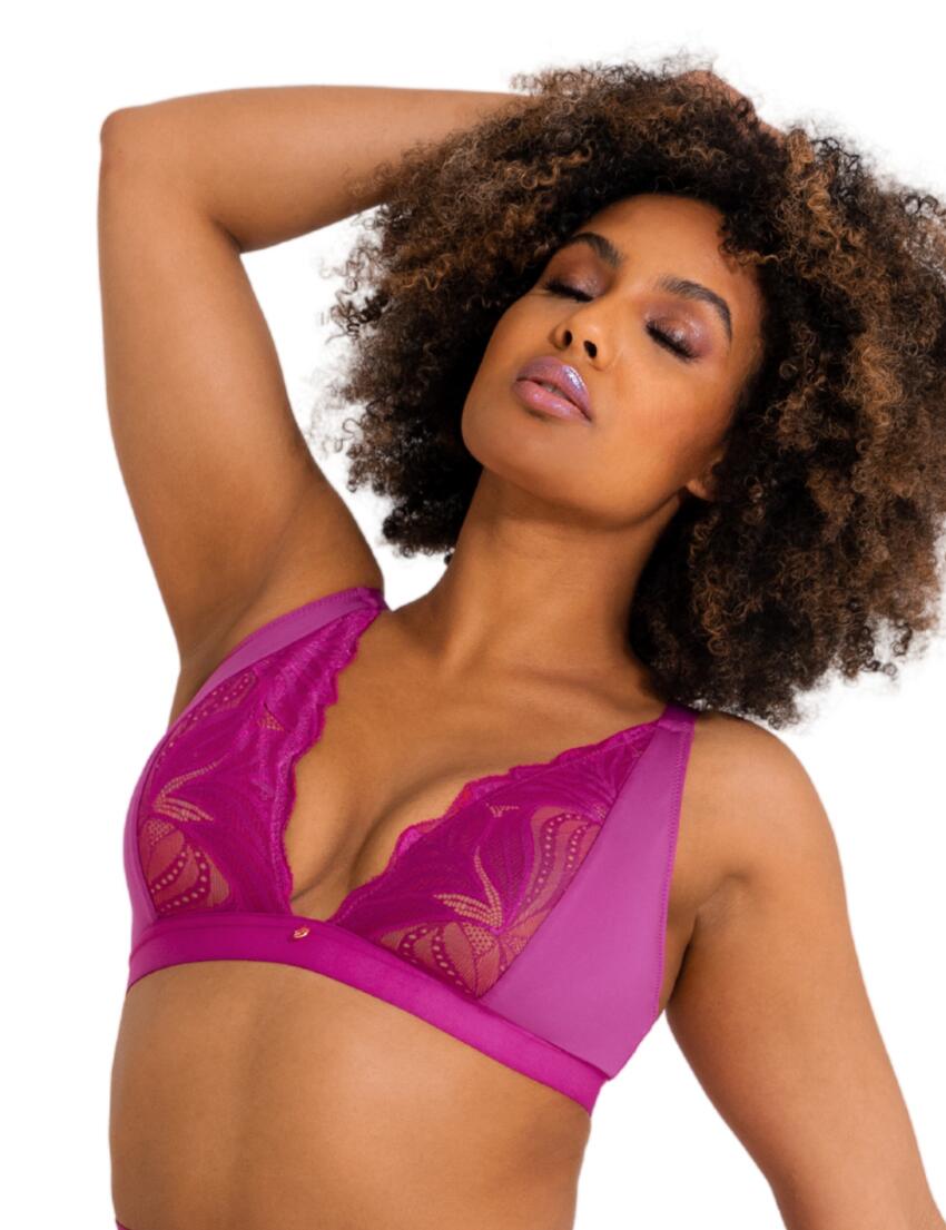 Scantilly by Curvy Kate Indulgence Bralette Orchid/Latte