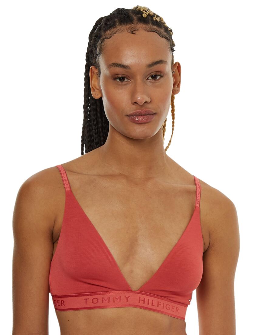 Tommy Hilfiger TH Seacell Triangle Bralette Frosted Cranberry