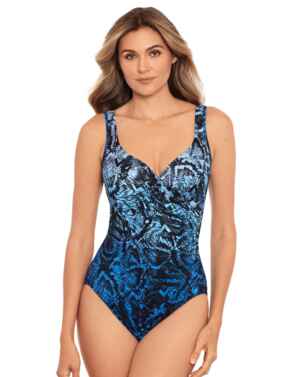 Miraclesuit Its A Wrap Padded Swimsuit Blue