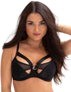 Contradiction by Pour Moi Obsessed Half Padded Bra Black