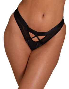 Contradiction By Pour Moi Obsessed High Leg Brief Black