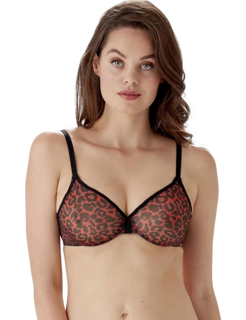 Gossard Women's Glossies Leopard Molded Sheer Underwire Bra, Brown (Animal  Print), 38E at  Women's Clothing store