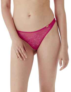13006 Gossard Glossies Lace Thong  - 13006 Hot Pink 