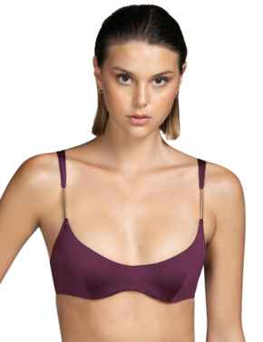 Andres Sarda De Gouges Full Cup Underwired Bikini Top Wine