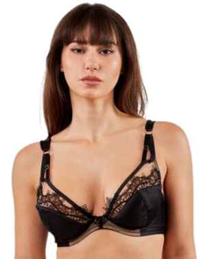 Ziggy Pink Lace and Spotted Mesh Bra – Playful Promises