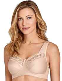 Miss Mary of Sweden Broderie Anglaise Full Cup Wireless Bra Beige