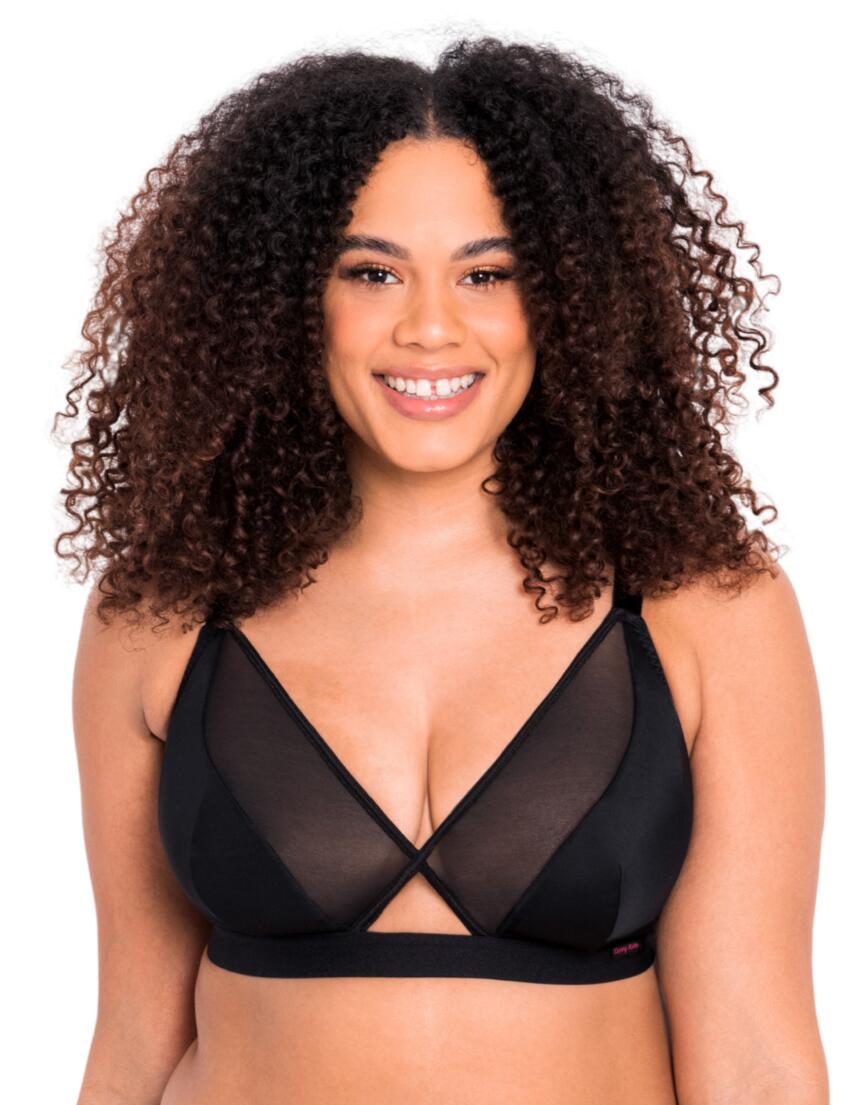 Curvy Kate Women's Get Up and Chill Bralette, Black, 30DD/E