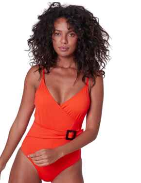 Simone Perele Loulou Padded One-Piece Swimsuit Amalfi Orange 