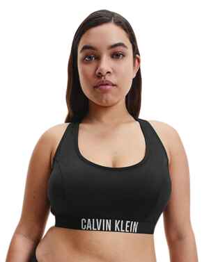 Calvin Klein Intense Power Bralette Bikini Top Plus Size PVH Black