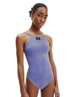 Calvin Klein CK Authentic One Piece Swimsuit Wild Bluebell
