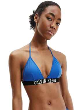 Calvin Klein Intense Power Triangle Bikini Top Wild Bluebell 