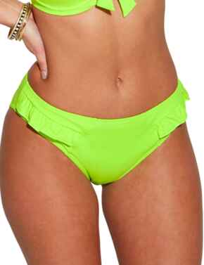 Pour Moi Getaway Frill Brief Lime
