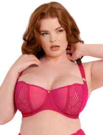 Scantilly by Curvy Kate Authority Balcony Bra Hot Pink