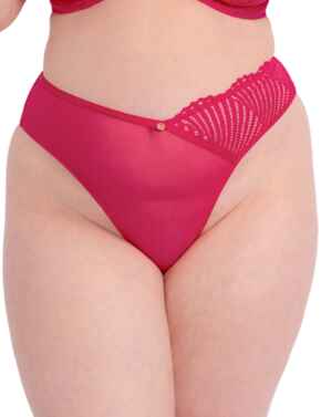 Scantilly by Curvy Kate Authority Thong Hot Pink