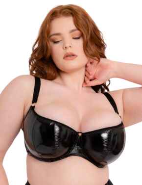Scantilly by Curvy Kate Buckle Up Padded Half Cup Bra Black