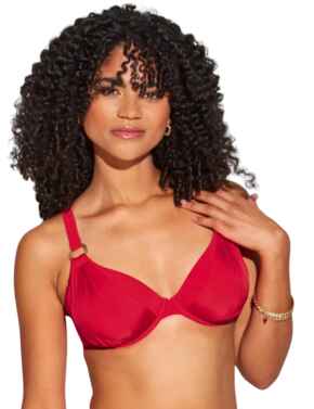 Pour Moi Samoa Non Padded Underwired Top Red
