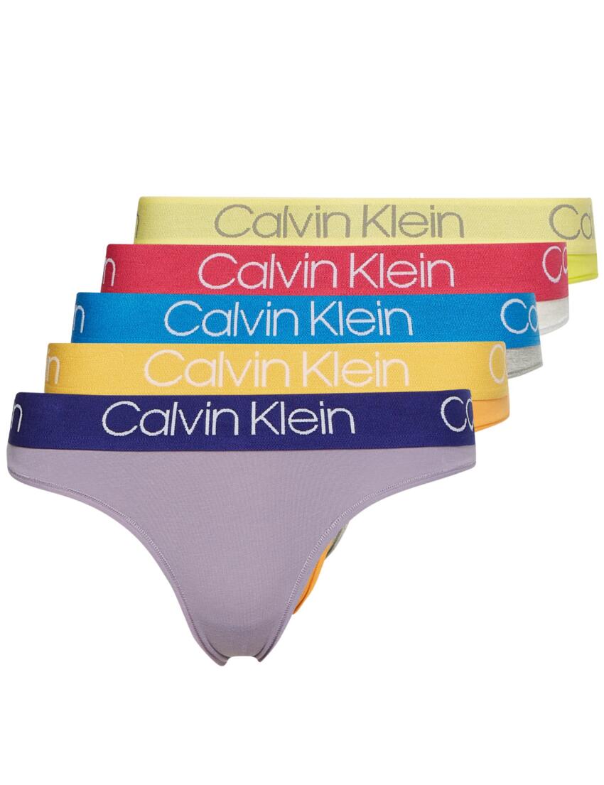 000QD6014E Calvin Klein Brief 5 Pack - 000QD6014E Purple/Orange/Heather/Citrina/Grey