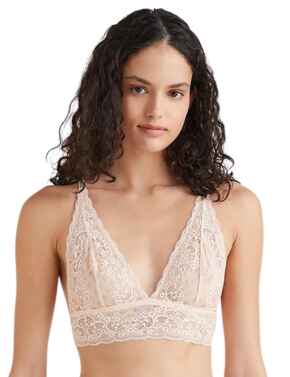 Ines French Lace underwire Demi cup bra and briefs set in Ivory