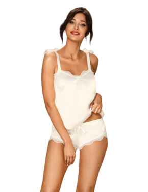 Obsessive Prima Neve Top And Panty White 