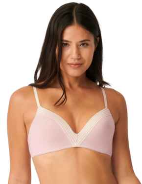 Auden NWT Women's 32A Cream Orchid Leaves Bliss Lightly Lined Wirefree Bra