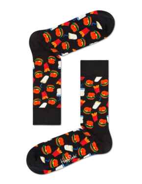 Happy Socks Hamburger Socks Black 