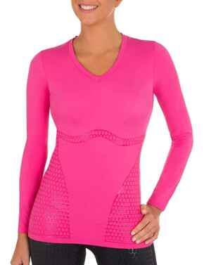 Shock Absorber Ultimate Body Support Long Sleeved Sports Top Pink