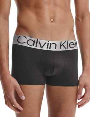 Calvin Klein Mens Steel Micro Low Rise Trunks 3 Pack Black