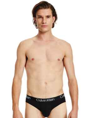 Calvin Klein Mens Essential Calvin Hip Briefs 3 Pack Black