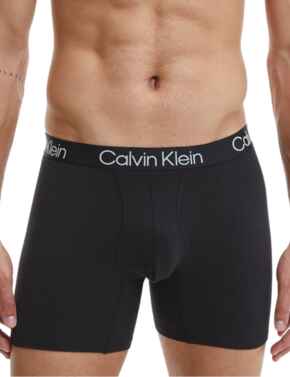 Calvin Klein Mens Modern Structure Boxer Briefs 3 Pack Black