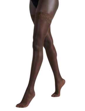 Bluebella Lace Top Hold Ups Berry