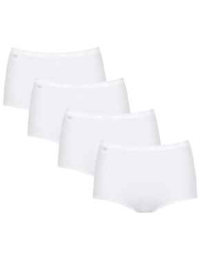 Sloggi Basic+ Maxi Brief 3 Pack + 1 Free White