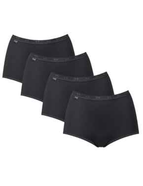  Sloggi Basic+ Maxi Brief 3 Pack + 1 Free Black