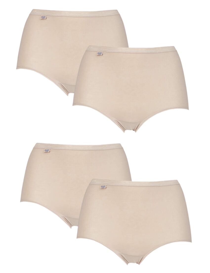 Sloggi Basic+ Maxi Brief 3 Pack + 1 Free Skin
