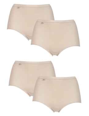 Sloggi Basic+ Maxi Brief 3 Pack + 1 Free Skin